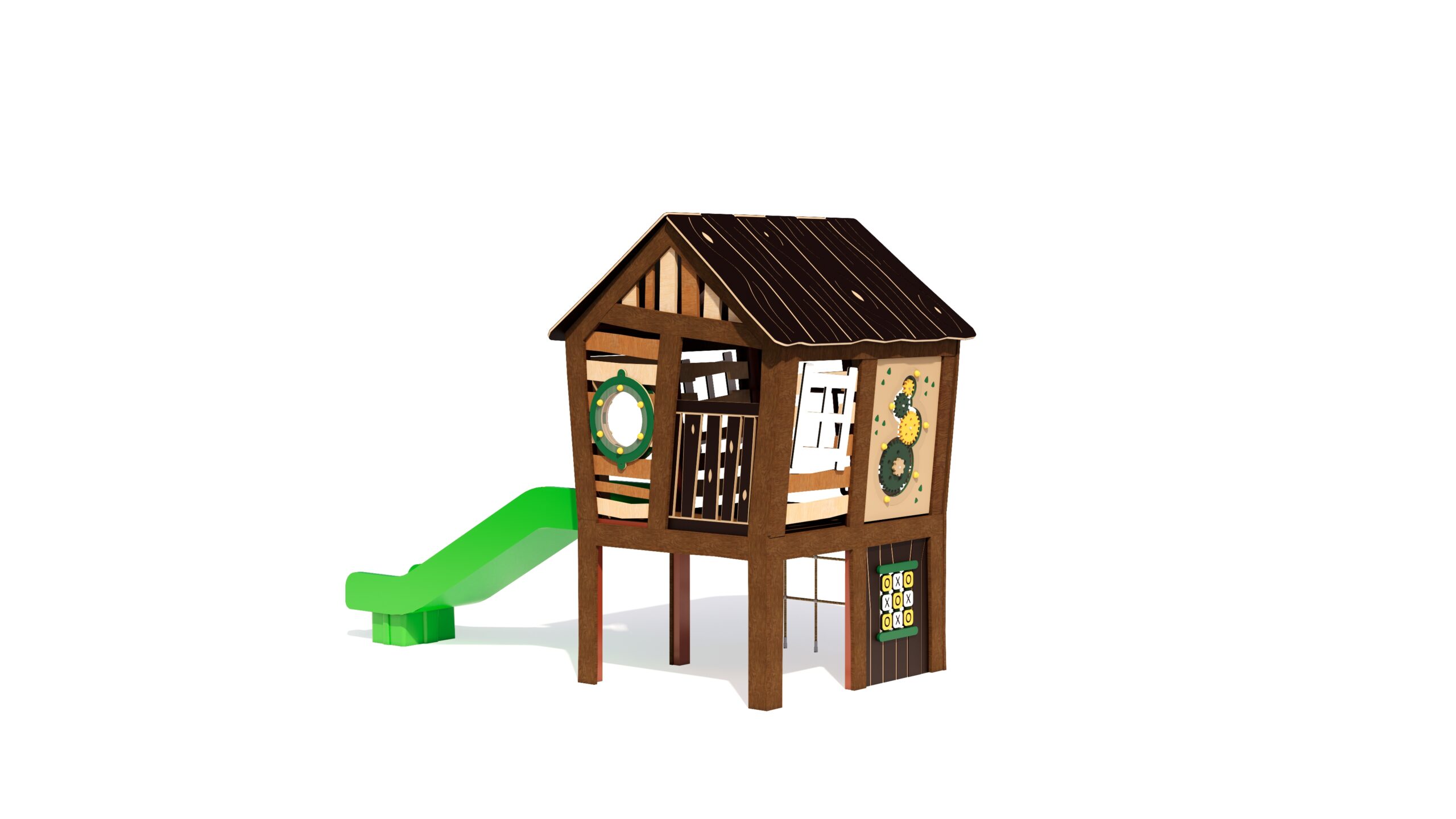 Mini Cabin House_3D View 1