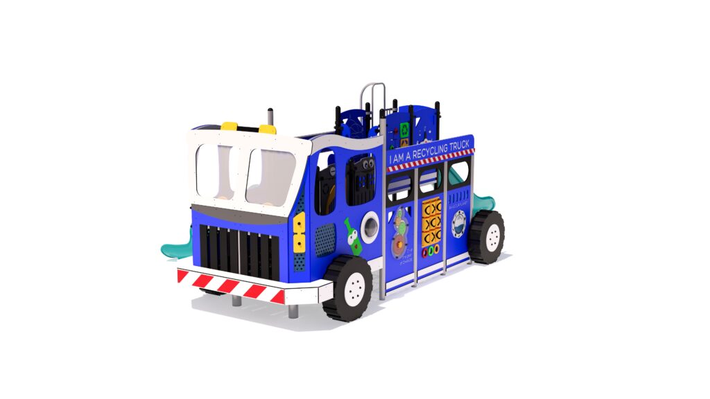 Recycling Truck View 2