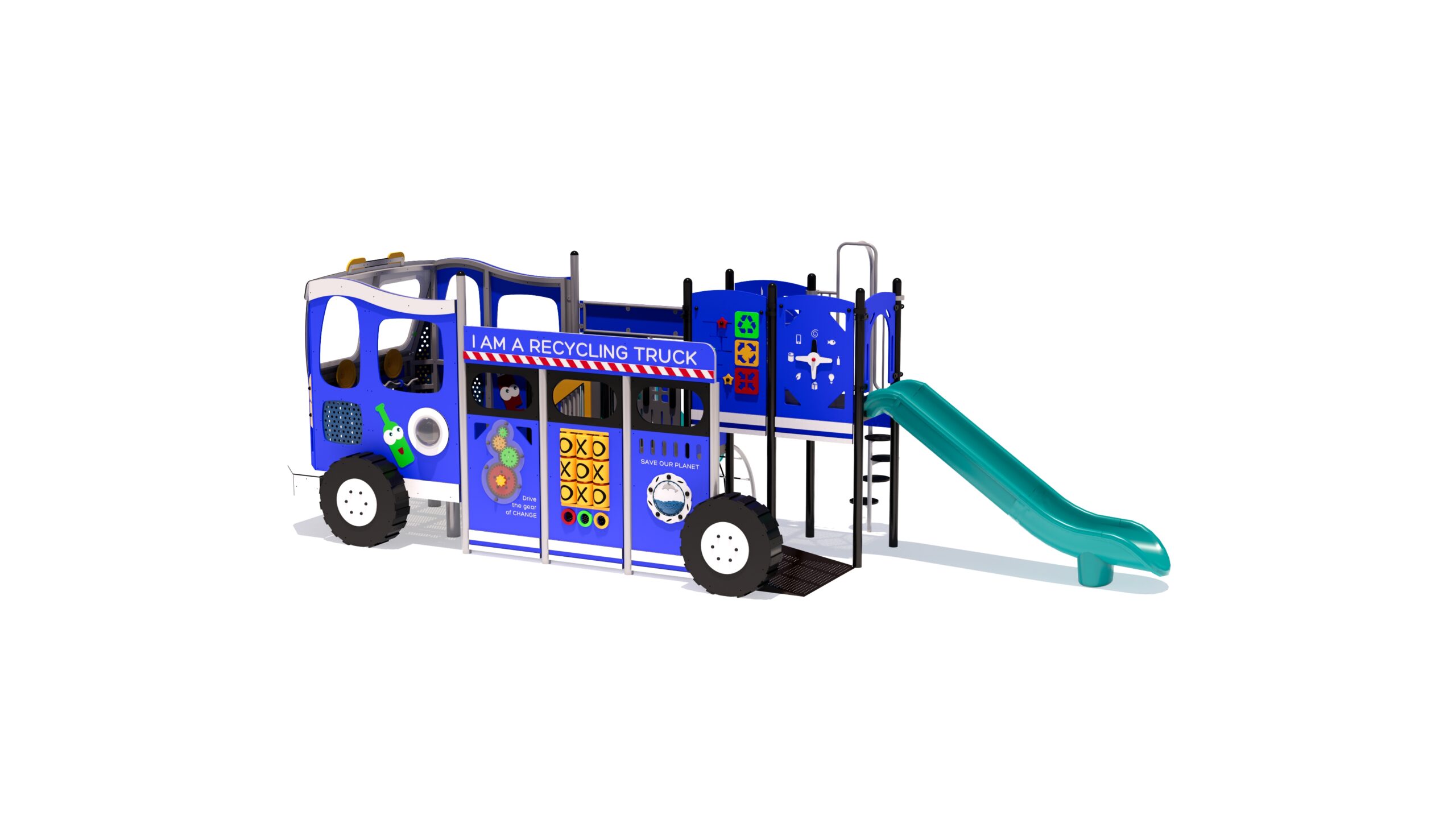 Recycling Truck View 3