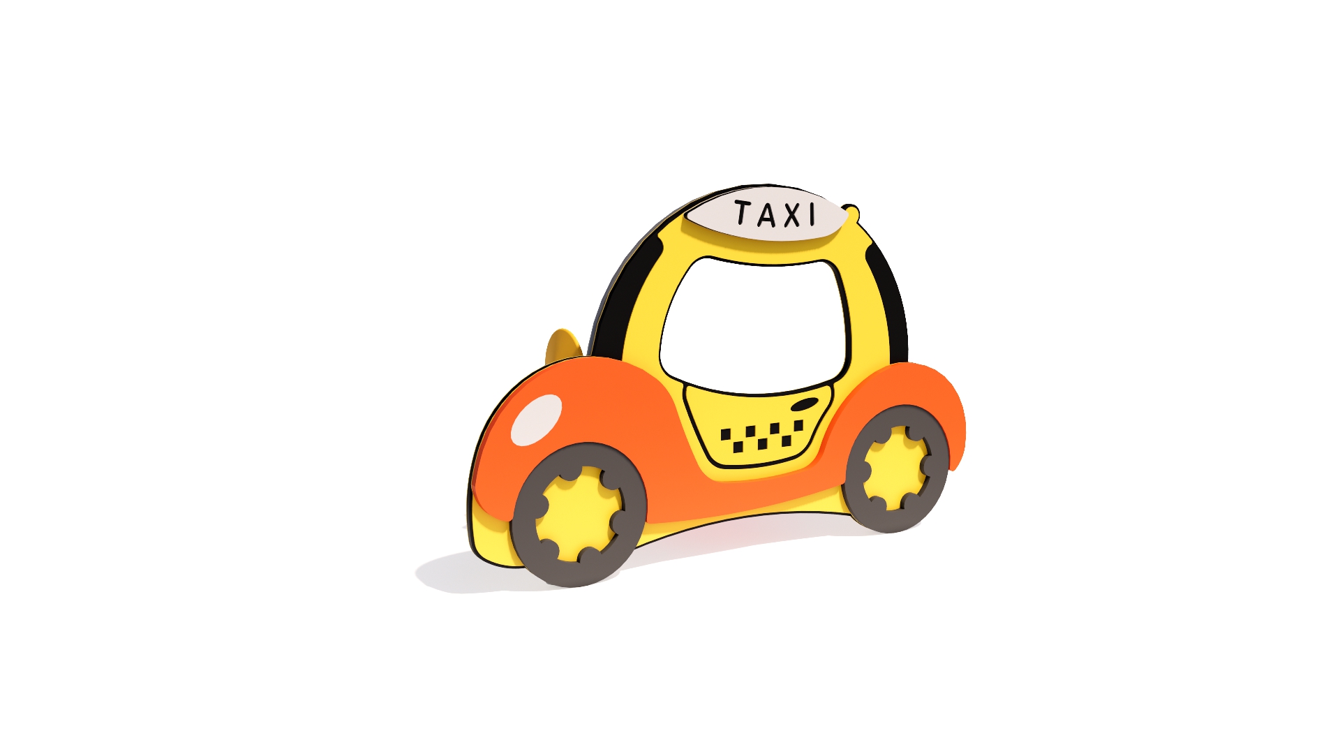 UPC1021_Toddler Car 3 - Taxi Car