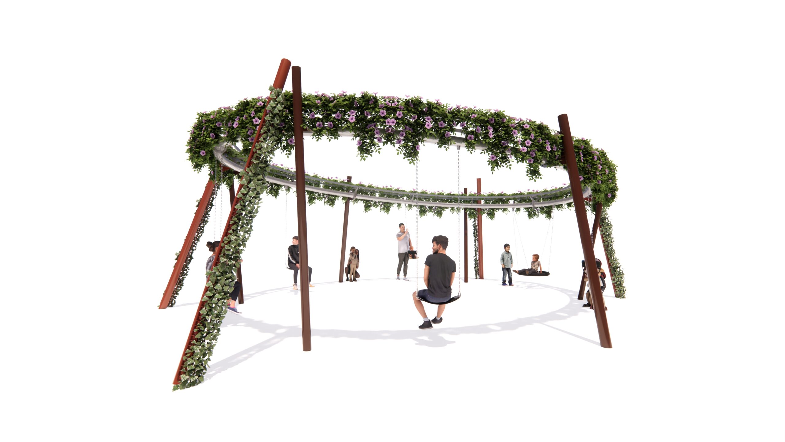 UPS-6015 - Oval Swing - 3D view 4