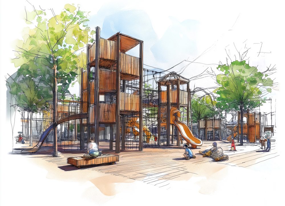 firefish.global_architectural_style_sketch_of_playground_concep_0e066d2f-eb28-4229-b181-6f94fdd97107